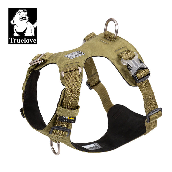 Truelove No-Pull Dog Sleek Sports Puppy Lightweight Harness Army Green M