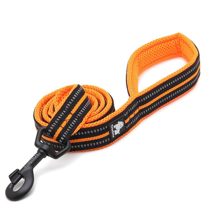 Truelove Pet Nylon Dog Lead With Handle Reflective Pet Leash 2 meters orange L