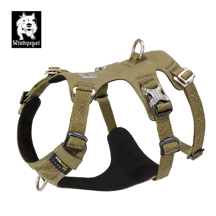 Truelove Escape Proof Dog Waterproof Adjustable Whinhyepet Harness Army Green XL