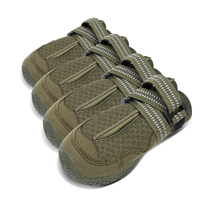 True Love Weatherproof Doggie Shoes Velcro Straps Outdoor Whinhyepet Shoes Army Green Size 7