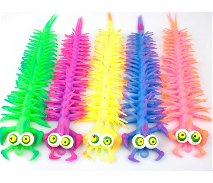 Stretchy Caterpillar Fidget Toy Colorful Crawlies stretchable Toy 3+(SENT AT RANDOM)