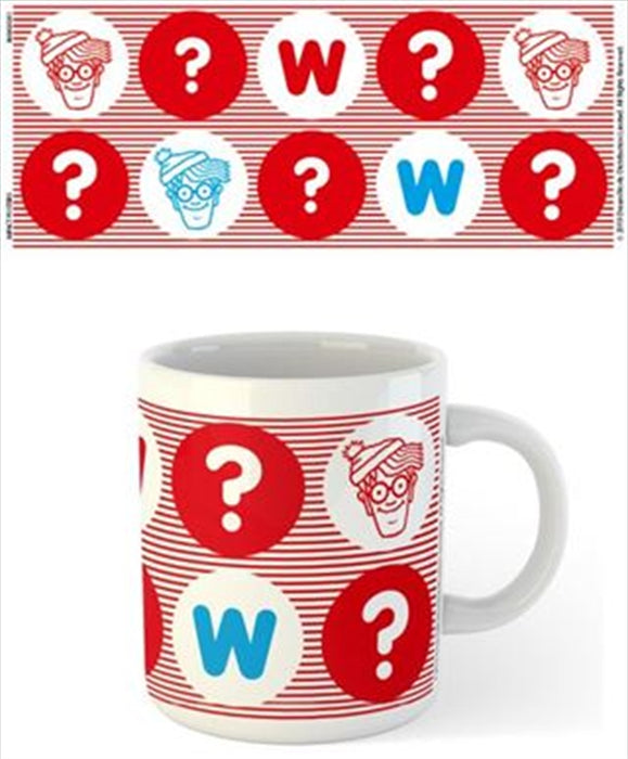 Where's Wally - Circles Tea and Coffee Mug Home Office Best Gift Tea Cup Novelty Gift