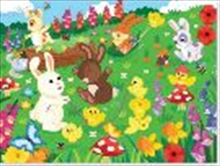 Springtime Bunnies 45 Piece Puzzle Jigsaw Puzzle Kids Fun Adult Toy Gift