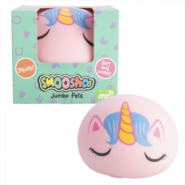 Smoosho's Jumbo Unicorn Ball Novelty Squish Soft Fidget Hand Toy