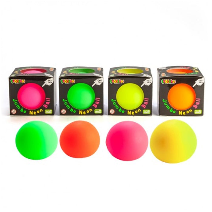 Smoosho's Jumbo Neon Ball Squish Stress Relief Novelty Gift Toys Kids Toy  (one chosen at random)