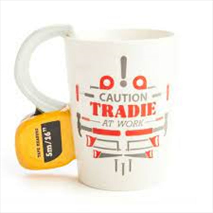 3D Ceramic Mug Tradies Mates Measuring Tape Mug Coffee Cup Tea Mug Drink Measuring Tape