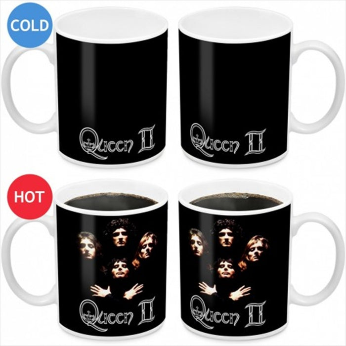 Queen II Album Heat Change Mug Tea and Coffee Mug Home Office Best Gift Tea Cup Novelty Gift