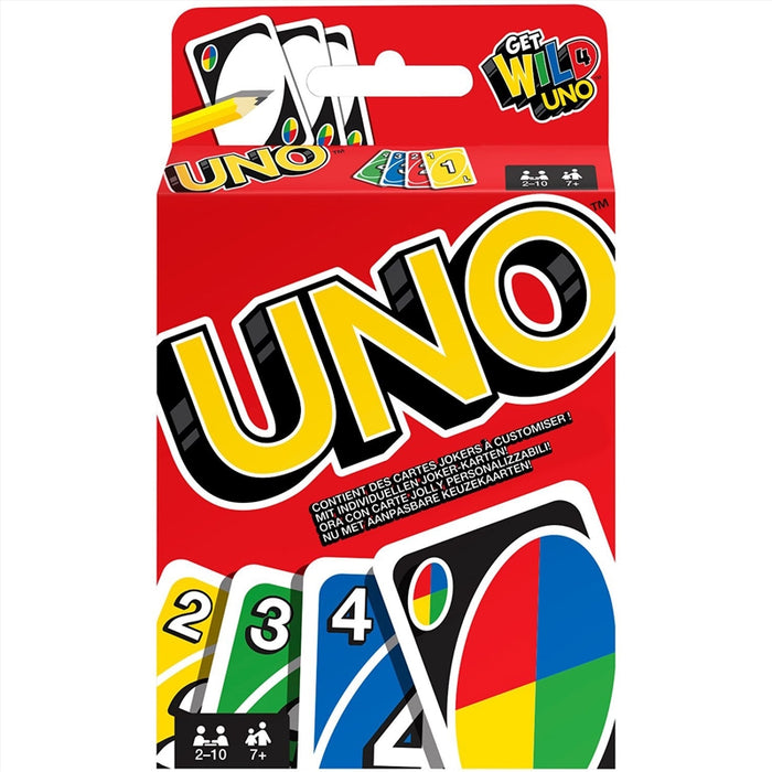UNO Original Card Game - Get Wild 4 UNO - Customizable Wild Cards New