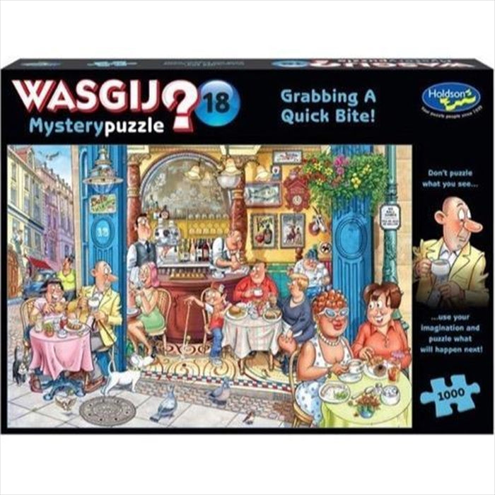 Wasgij Mystery 18 Quick Bite 1000 Piece Puzzle Jigsaw Puzzle Kids Fun Adult Toy Gift 1000pc