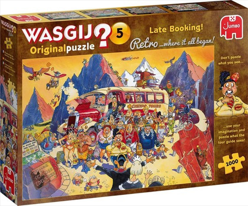 Wasgij Jumbo 1000 Piece Puzzle - Retro Original 5 Late Booking Jigsaw Puzzle Kids Fun Adult Toy Gift 1000pc