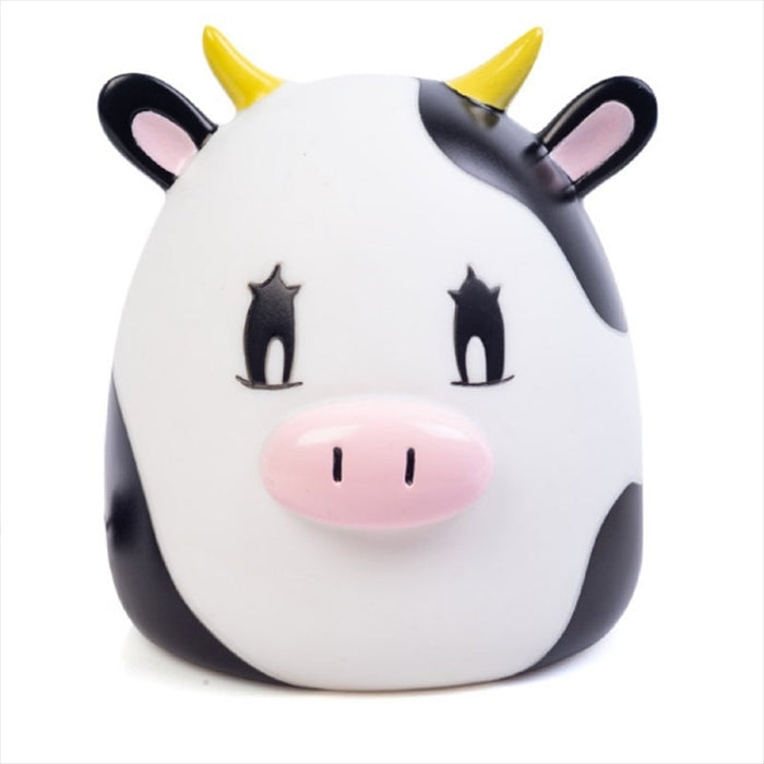 Smoosho's Pals Cow Table Lamp Kids Bedroom LED Night Light Soft Warm Glow Toy Gift