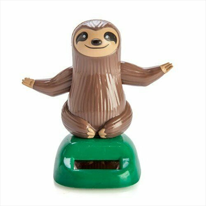Sloth Solar Dancer Figure Fun Solar Powered Flip Flap Car Home Desktop Swing Toy