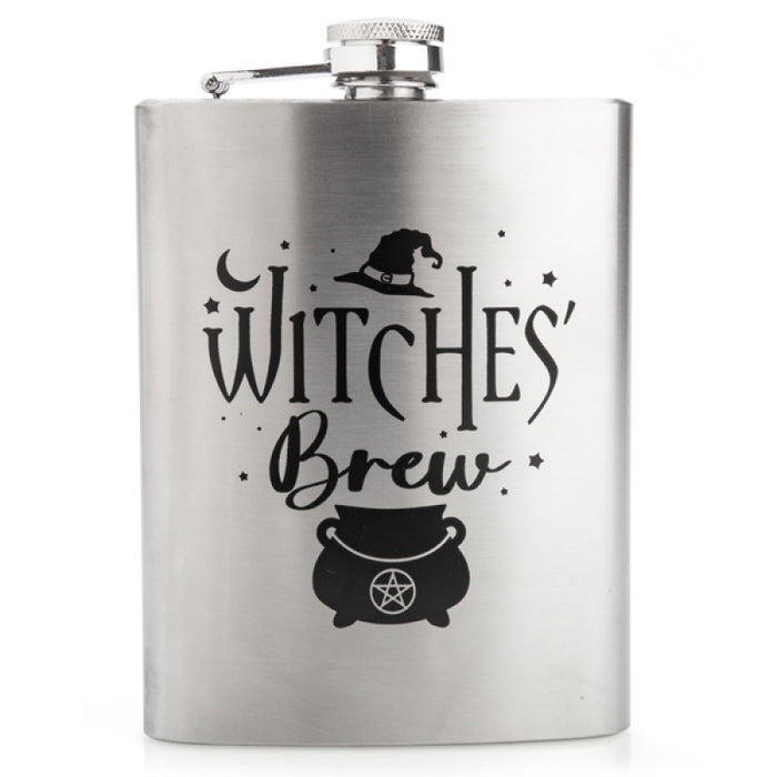 Witches' Brew Metal Flask Metal Drinking Flask Witches Brew Whisky Grog Wine Bottle