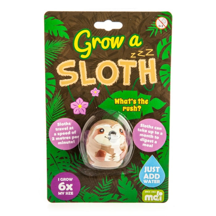 Grow A Sloth Grows 6X It's Original Size - Just Add Water Fun For Children Boxer Gifts
