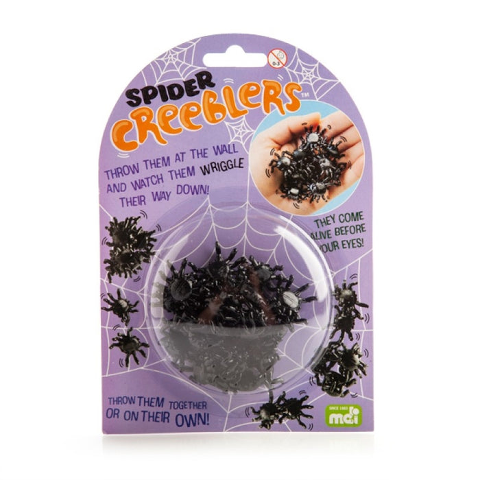 Spider Creeblers Squishy Spiky Crawlies Spider Creeblers Toy Comes in 20 Black Spider Creeblers Sticks To Flat Surfaces