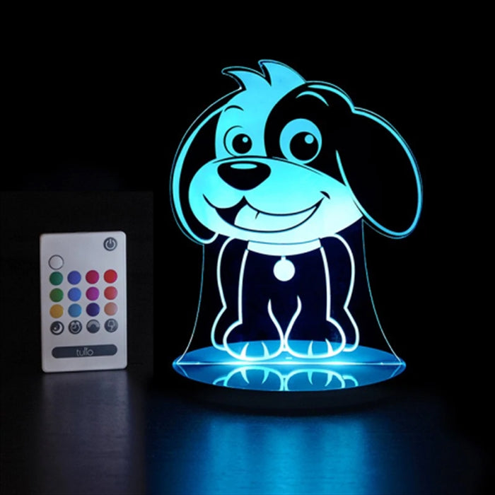 Tulio Dream Lights Dog Lamp Vibrant Colours Adorable Designs Remore Control Included