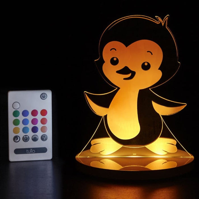 Tulio Penguin Dream Light Lamp Vibrant Colours Night Light Remore Control Children Novelty Gift Toy Kids Fun