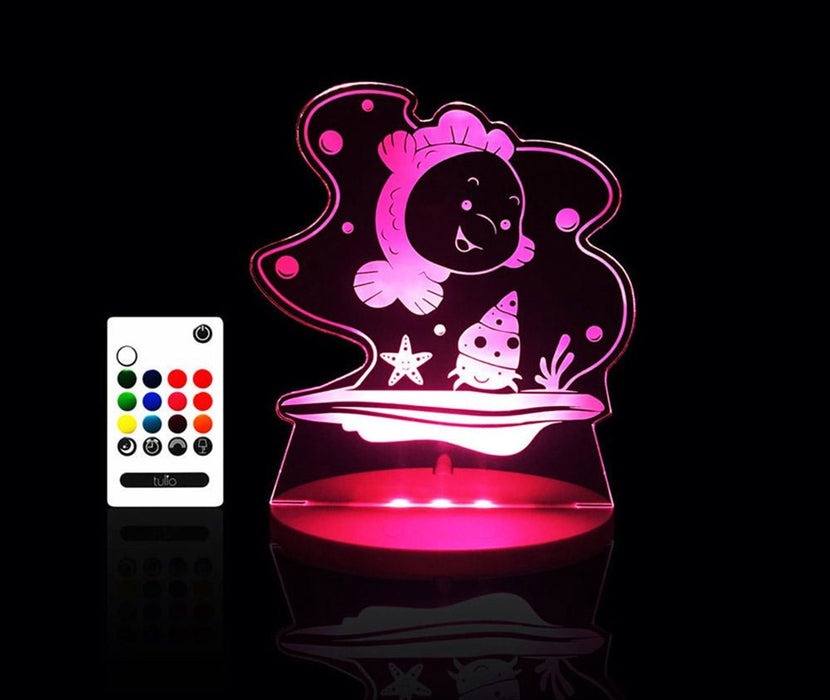 Tulio Baby Fish Dream Light Lamp Vibrant Colours Night Light Remore Control Children Novelty Gift Toy Kids Fun