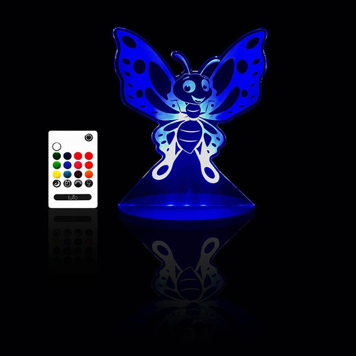 Tulio Butterfly Dream Light Lamp LED Night Lights 4 Different Setting Sleep Timer Rainbow Lamp Remote Control