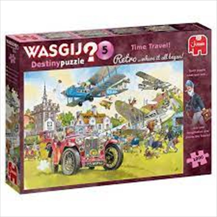 Wasgij 1000 Piece Puzzle - Destiny Retro Time Travel Funny Cartoon Jigsaw(JUMBO)