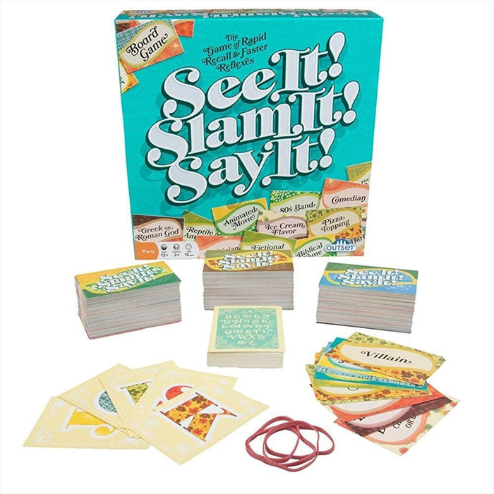 See It Slam It Say It Family Board Game- Rapid Recall & Reflexes NEW/SEALED