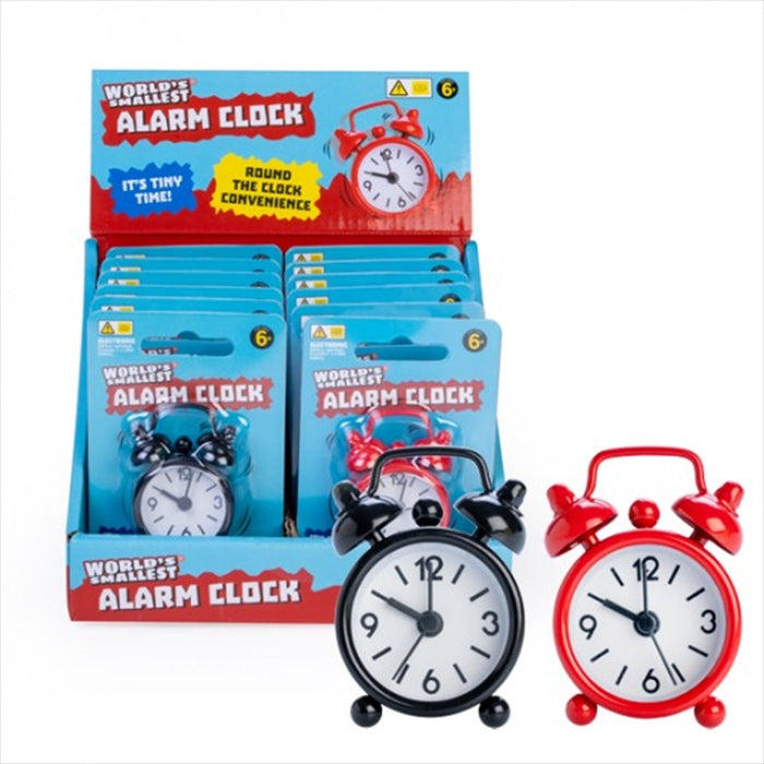 Worlds Smallest Alarm Clock It's Tiny Time Round The Clock Convenience (SENT AT RANDOM)