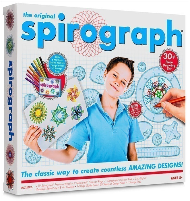 Spirograph Kit With Markers  Precision Wheels, Rings, Paper & More 30+ Piece