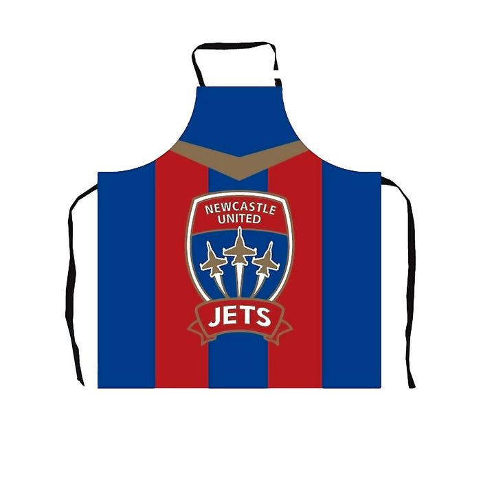 A-League BBQ Apron Newcastle Jets 57 x 72 cm Polyester Cotton Machine Washable