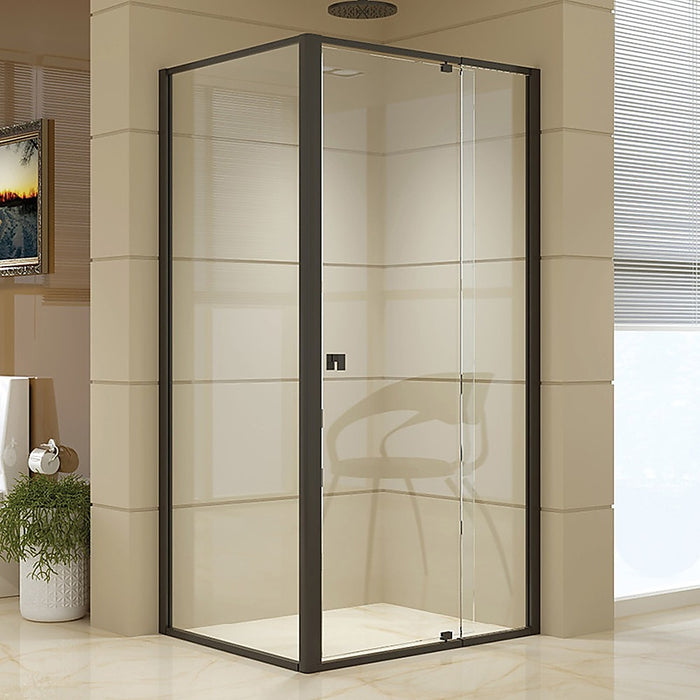 Semi Frameless Shower Screen (98~106)x 195cm & (77~80)x 195cm Side AS/NZS GlassHigh Quality