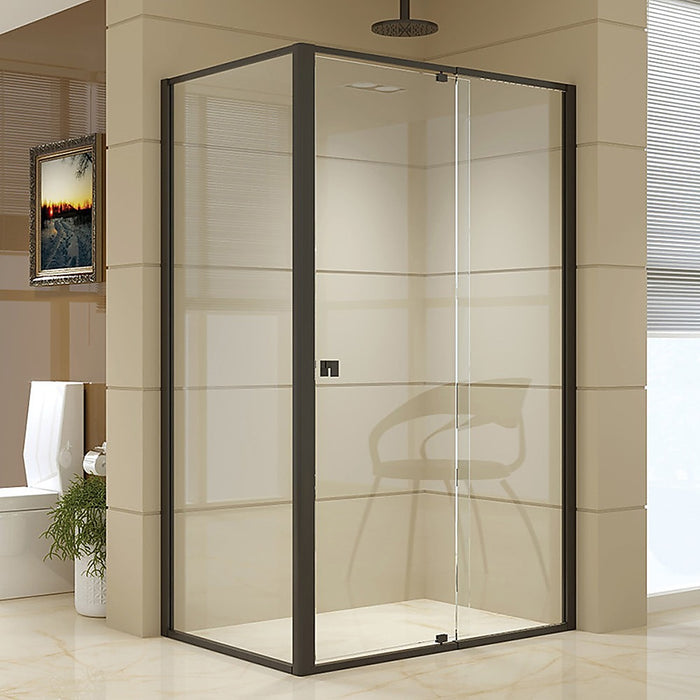 Semi Frameless Shower Screen (114~122)x 195cm & (77~80)x 195cm Side AS/NZS GlassHigh Quality