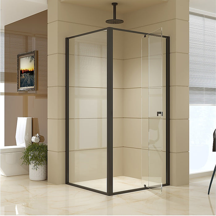 Semi Frameless Shower Screen (98~106)x 195cm & (89~92)x 195cm Side AS/NZS GlassHigh Quality