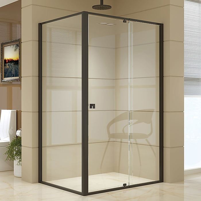 Semi Frameless Shower Screen (114~122)x 195cm & (89~92)x 195cm Side AS/NZS GlassHigh Quality