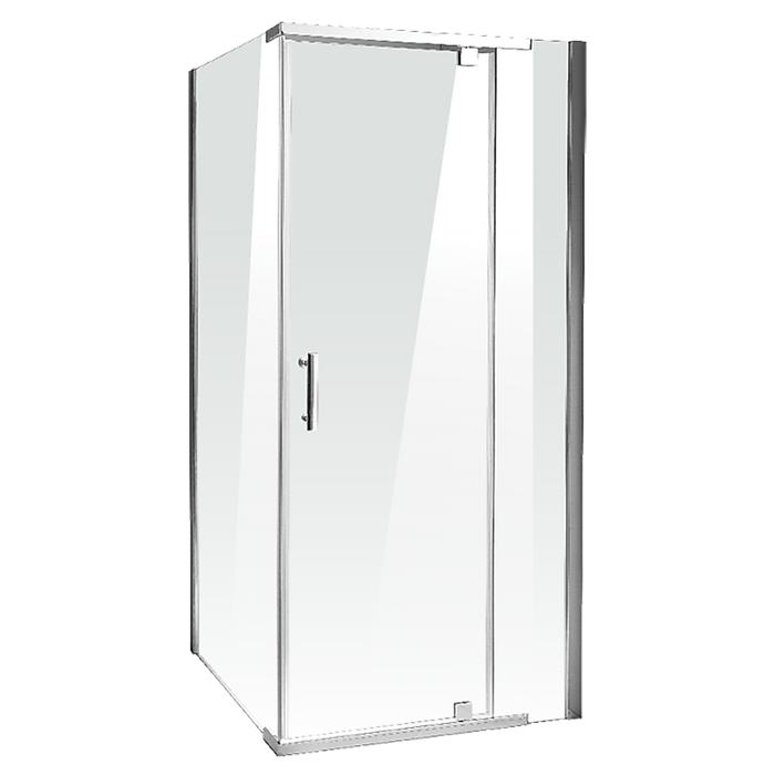 Shower Screen 900x900x1900mm Framed Safety Glass Pivot Door By Della FrancescaHigh Quality