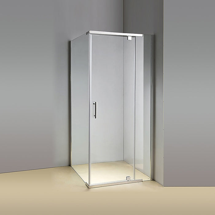 Shower Screen 1000x1000x1900mm Framed Safety Glass Pivot Door By Della FrancescaHigh Quality
