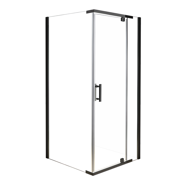 Shower Screen 900x700x1900mm Framed Safety Glass Pivot Door By Della FrancescaHigh Quality