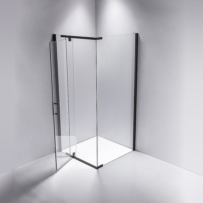 Shower Screen 900x800x1900mm Framed Safety Glass Pivot Door By Della FrancescaHigh Quality