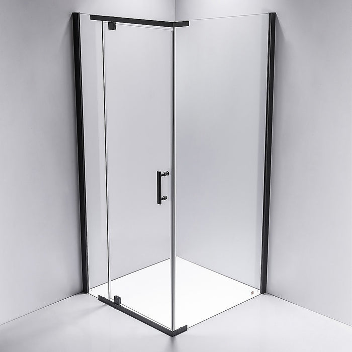 Shower Screen 1000x800x1900mm Framed Safety Glass Pivot Door By Della FrancescaHigh Quality