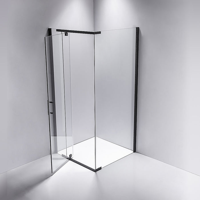 Shower Screen 1200x1000x1900mm Framed Safety Glass Pivot Door By Della FrancescaHigh Quality