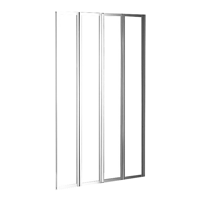 4 Fold Chrome Folding Bath Shower Screen Door Panel 1000 x 1400mmHigh Quality