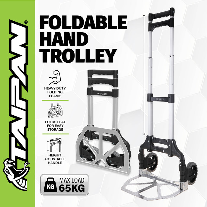 Taipan Cart Foldable Adjustable Trolley Aluminium 2-In-1 Design 65-125KG AU