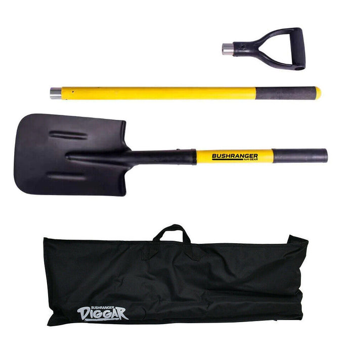 Bushranger 4x4 Gear SMulti-Use Long Handle Shovel D-Handle Spade For Camping AU STOCK