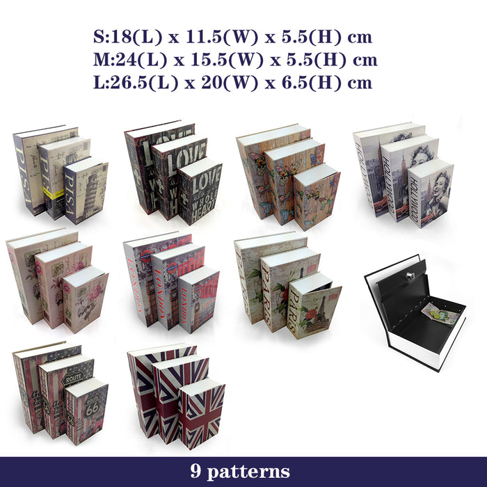 Security Money Dictionary Secret box Book Key Locker Lock Safe Cash Hidden