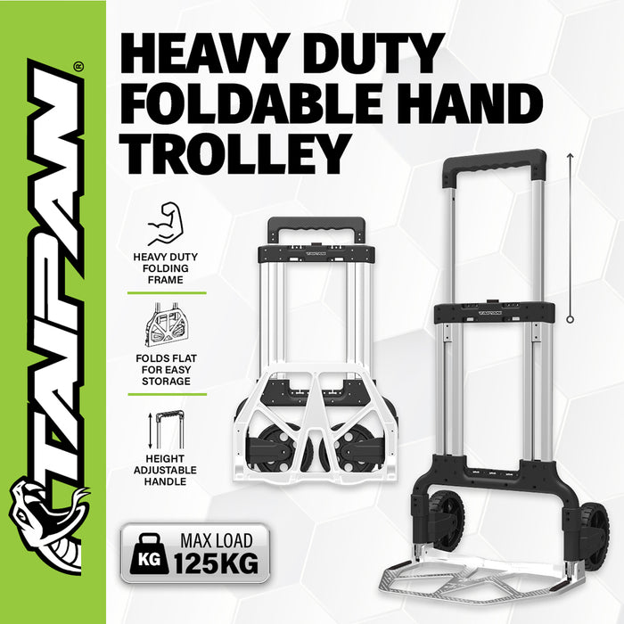 Taipan Cart Foldable Adjustable Trolley Aluminium 2-In-1 Design 65-125KG AU