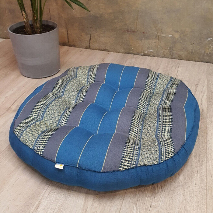 Thai Zafu Meditation Cushion Filled with 100% Natural Kapok Fiber Jumbo AU