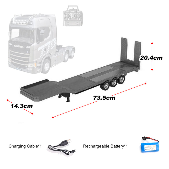 Silver 1/18 Scale Rc Scania 770s Truck Rtr 2.4G remote 6WD Light & Sound Silver