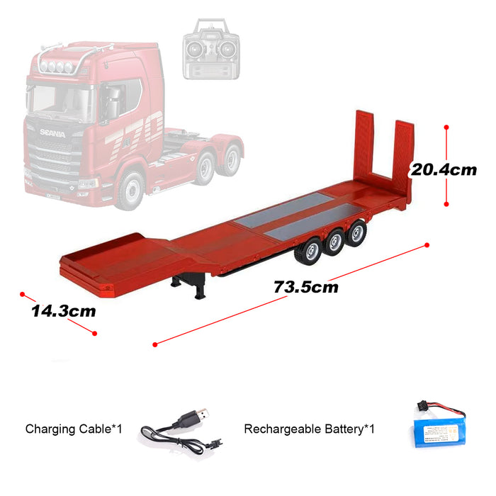 Red 1/18 Scale Rc Scania 770s Truck Rtr 2.4G remote Light & Sound Full FunctionLight