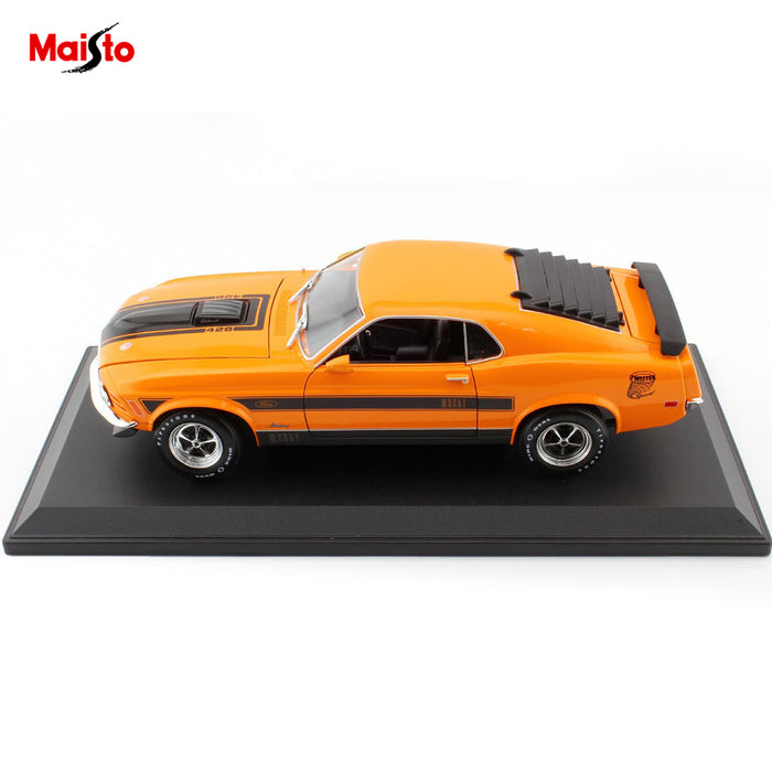 Maisto 1:18 1970 Ford Mustang Mach l Metallic Diecast Car Model AU STOCK
