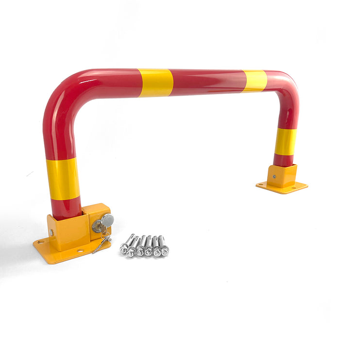 Arch Parking Barrier Fold Down Vehicle Security Locker Keyed Different Or Alike