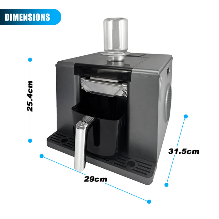 Commercial Snowflake Ice Maker 60kg/Day – Stainless Steel Auto-Clean Ice Shaver Machine with Touch Screen for Restaurants, Dessert Shops, Cafés &amp; Home Use