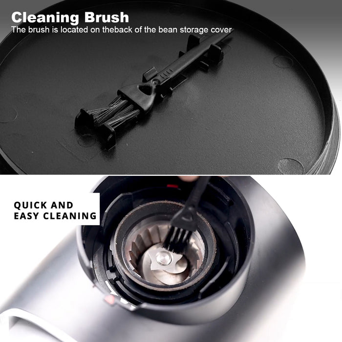 Mornest Electric Burr Coffee Grinder – Conical Burr Grinder with 25 Grind Settings with Digital Touch Control, for Espresso, Filter, French Press, Cold Brew, Black/White